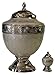 White Adult Funeral Cremation Urn with Keepsake, Personalized Urn for Human Ashes