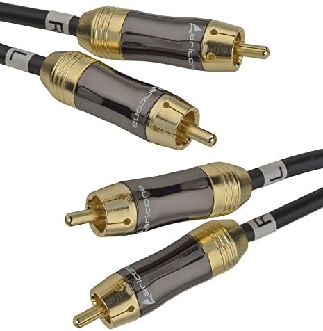aricona Premium 3m 2 x RCA to 2 x RCA Digital Cable for HiFi & home cinema systems