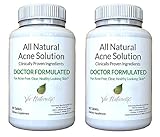 Acne Treatment Supplement: Top Rated Acne Pills for Women, Men and Teens (2 Bottles)