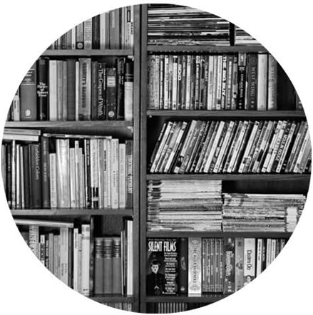 Bookshelf Computer Mouse Mat for Round Mouse Pad