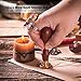 Wax Seal Stamp Set, Uiuix 6 Pieces Sealing Wax Stamp Kit Copper Seals with 1 Wooden Hilt, Great for Cards Envelopes, Invitations, Wine Packages