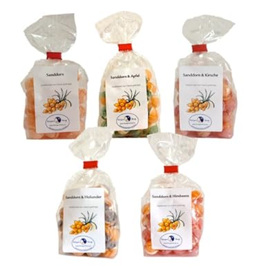 Sanddornbonbons (5 verschiedene Sorten)