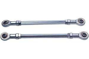 LZEVIAERI 2pcs 210mm 8mm Hole Adjustable Steering Shaft Tie Rod For 49cc Electric ATV Go Kart