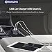 4 Port USB Car Charger - Front Back Car Charger, 48W 9.6A Passenger Car Charger Adapter Built-in Smart IC with 6 Feet Extension Cable + 3 Mount, Front and Backseat Charger for iPhone, iPad, Android