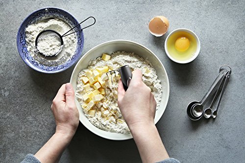 Deiss PRO Pastry Cutter - Stainless Steel Pastry Blender & Dough Cutter, Non-Slip Handle - Dishwasher Safe