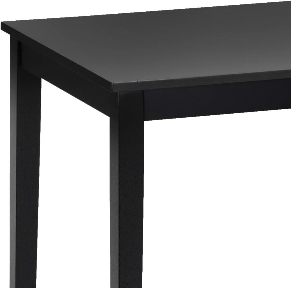 Julian Bowen Black Wood Hudson Dining Table, Height: 76, Width: 114, Depth: 65cm - Image 5