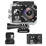 Legazone WIFI 2.0'' 12MP HD 1080P 170Wide Sports Camera Action DV + Shockproof Carrying Bag Waterproof Helmet Camcorder