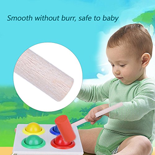 image for GLOGLOW Wooden Hammering Toy Beautiful Early Educational Learning Inte