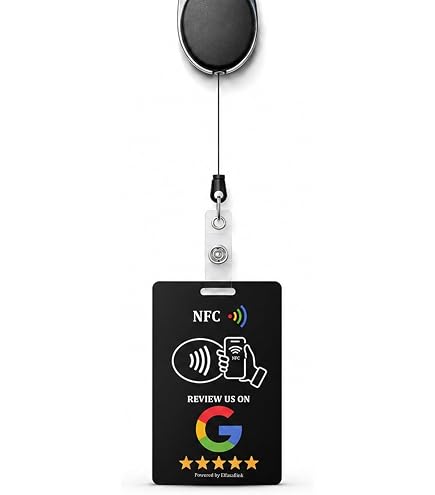 Amazon.com: Zappycards Wearable NFC Review Card — Retractable