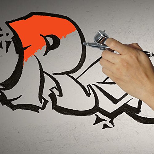 Master Airbrush Multi-Purpose Gravity Feed Dual-Action Airbrush Kit with 0.3mm Nozzle,Huphant - 130 Beginner DIY Painting Coating Hip-hop Graffiti Cake Food Coloring Smooth Feel Material is Copper - Thumbnail 4