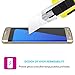 Samsung S7 Edge Screen Protector, TWOBIU(TM) Clear Tempered Glass Covering Edge 9H Hardness HD Anti Bubble (Gold)