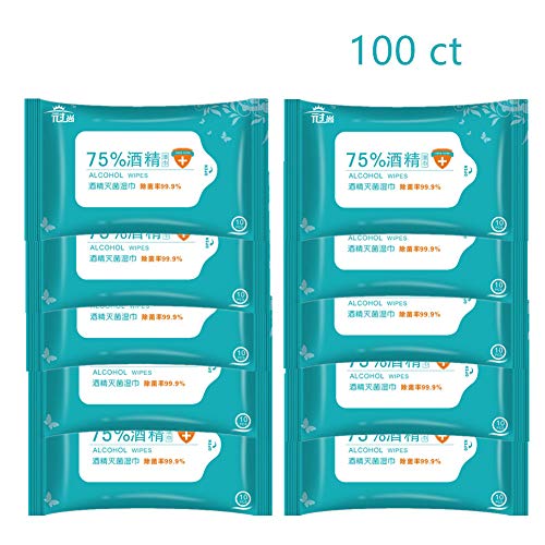 Disinfectant Wipes Hand Sanitizer Wipe Pocket Size Travel Pack Bulk 10ct10pcs Portable Alcohol Swabs Pads Wipes for Phone, Elevator, Keyboard, Toy, Refrigerator