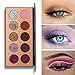 Beauty Glazed Eyeshadow Palette Insanely Pigments 5 Matte and 5 Glitter Make Up Eye Shadow Powder Long Lasting Waterproof 10 Colors