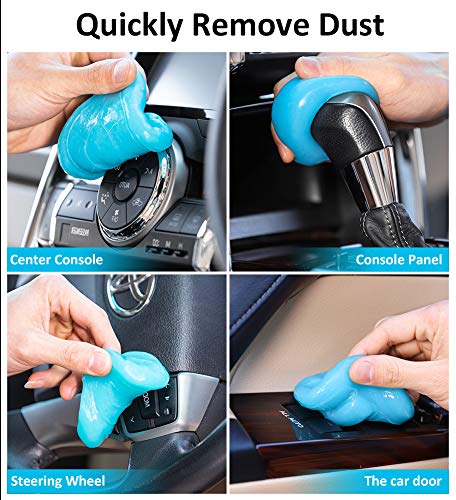 PESTON Car Cleaning Gel, Universal Car Interior Detailing Slime Automotive Dust Air Vent Keyboard Cleaner Putty for Auto Laptop Home Office Reusable - Thumbnail 2
