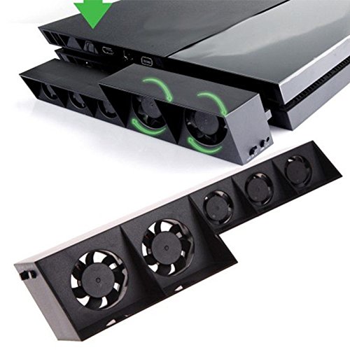 PS4 Cooling Fan,Yudeg PS4 Cooler External Turbo Cooling Stand Fan for Sony Playstation 4