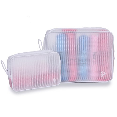 Set of 2 Toiletry Bag Organizer for Men and Women - Classy Durable EVA Zipper Pouches for Makeup Cosmetic Travel Home Work Sports Fishing Indoor Outdoor Storage Use, Easy to Clean