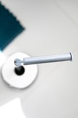 Pristine Freestanding Toilet Roll Holder Storage Grey Space Saving Design view 4