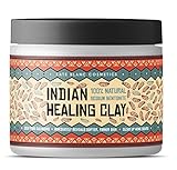 Indian Healing Clay (1 LB), 100% Natural Sodium Bentonite Clay Powder by Kate Blanc. Deep Pore Cleanser Facial Mask. Unclogged Pores. Detox & Rejuvenate Skin. Tighter, Smoother, Softer Skin.