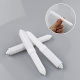 LAMXD 3 Pcs Plastic Toilet Paper Roller Spring Loaded White Adjustable view 5