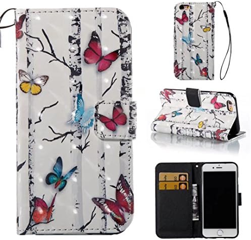 COWX case Artificial Leather Flip Case Book Style Folio Case/Cover Soft Silicone Mobile Phone Protective PU Leather Case with Holder for Apple iPhone 6S Case Wallet Case for iPhone 6s 6