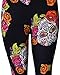 VIV Collection One Size Print Fashion Leggings, Immortal Sugar Skull Anniversary
