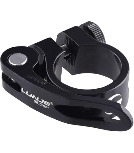 Collier De Serrage Rapide Pour Tige De Selle – 38 Mm, Aluminium, Antidérapant, Sans Outil, Ajustement Facile Pour VTT, Route Et Vélo De Ville