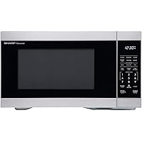 SHARP Countertop Microwave Oven with Removable 12.4" Carousel Turntable, 1000 Watt, 1.1 Cubic Feet, Stainless Steel