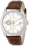 Kenneth Cole New York Men's KC8042 Dress Sport Round Chronograph Brown Strap Analog Watch