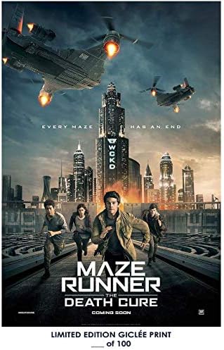 Giclee Art Prints 12" x 18" Wall Poster Maze Runner The Death Cure 04 - Limited Edition
