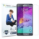 Galaxy Note 4 Screen Protector, Tech Armor High Definition HD-Clear Samsung Galaxy Note 4 Film Screen Protector [3-Pack]