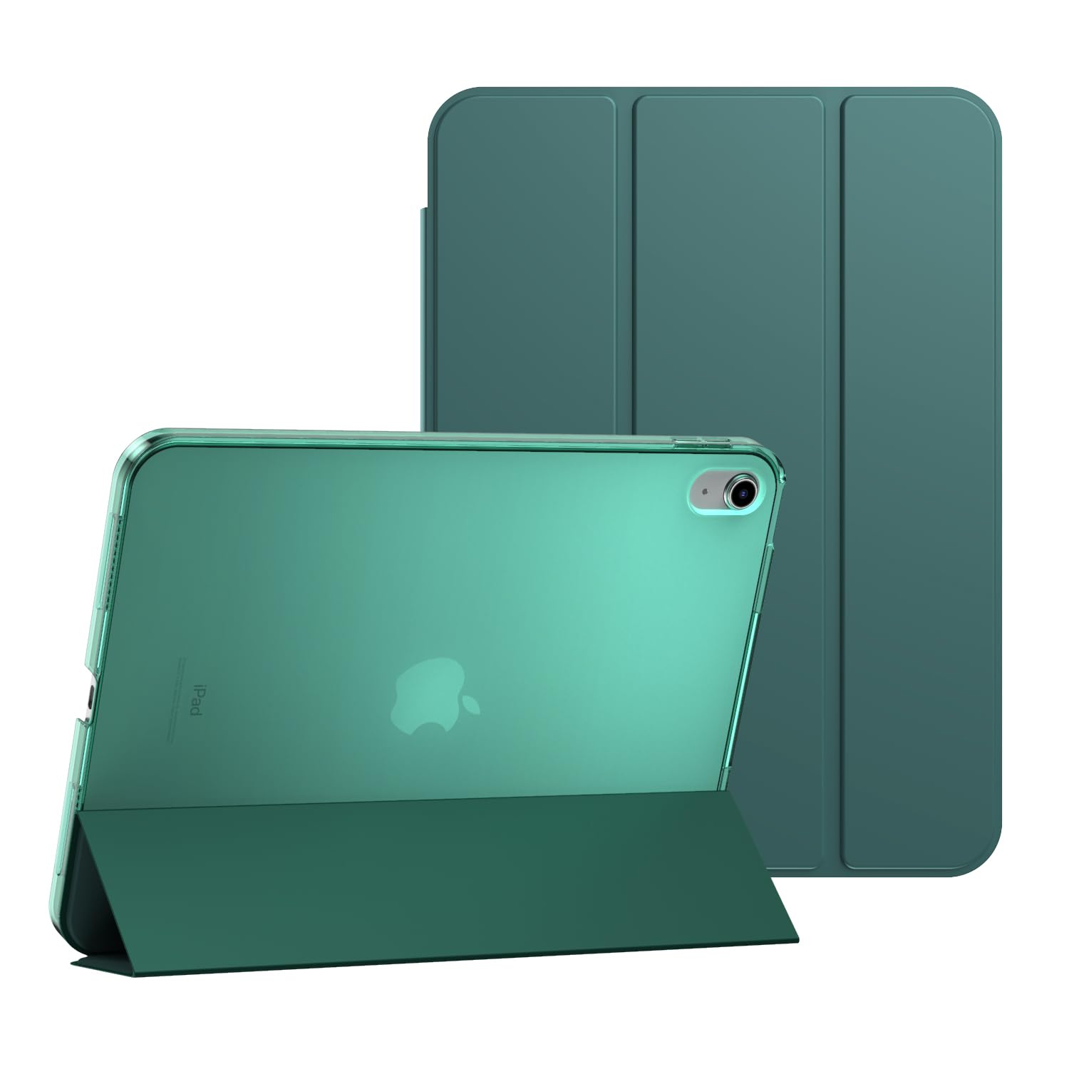 Smart Case For Apple iPad (A16) 11th Generation Released 2025 and For Apple iPad 10th Generation Released 2022 For Model numbers A3355, A3356, A3354, A2757, A2777, A2696. (Emerald Green)