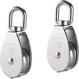 IMAGINE M20 Single Pulley Block 304 Stainless Steel Wire Rope Traction Trolley