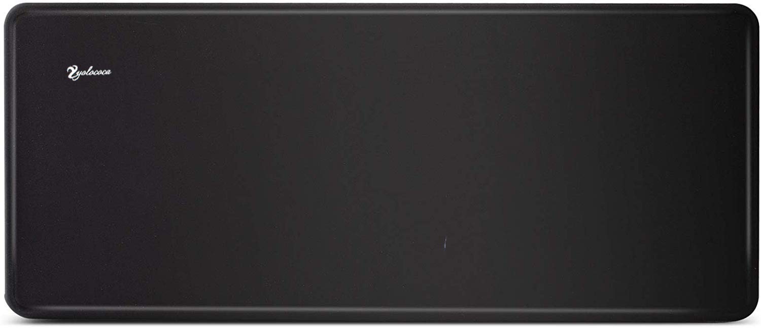 Yolococa Espresso Coffee Tamper Mat Silicone Pad Powder Press Pad 5 x 12 Inches Black