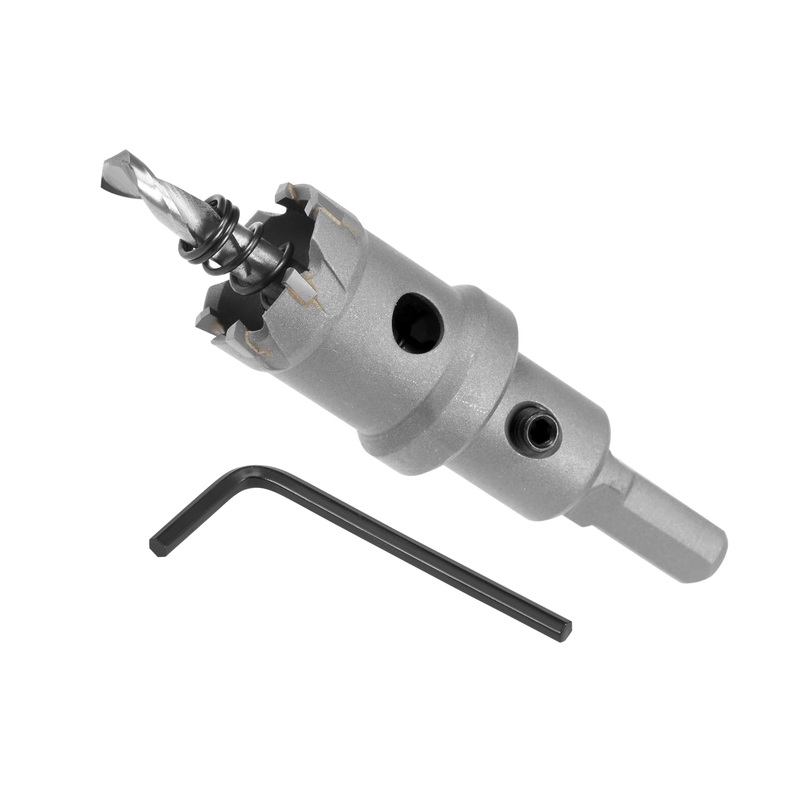 CoCud Hole Saw, 25mm Cutting Diameter, Carbide Tipped Tooth Hole Cutter Drill Bit - (Applications: for Stainless Steel Sheet Metal), 1-Piece