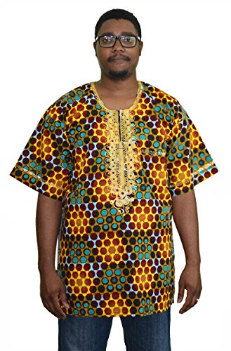 Authentic African Ankara Dashiki- Polka