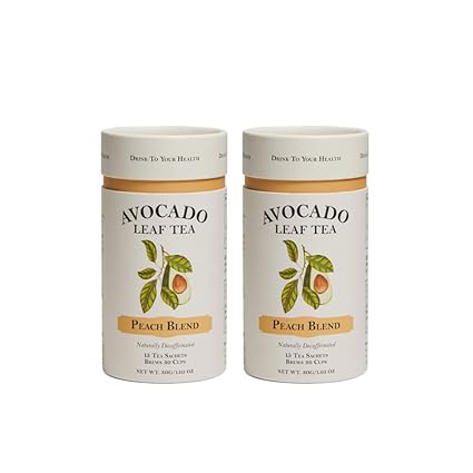 Amazon Com Avocado Leaf Tea Peach Tea Multi Pack Decaffeinated Herbal Tea Cold Brew Or Hot Tea 100 All Natural Healthy Tea And Immune Boosting Antioxidant Fruity Tea