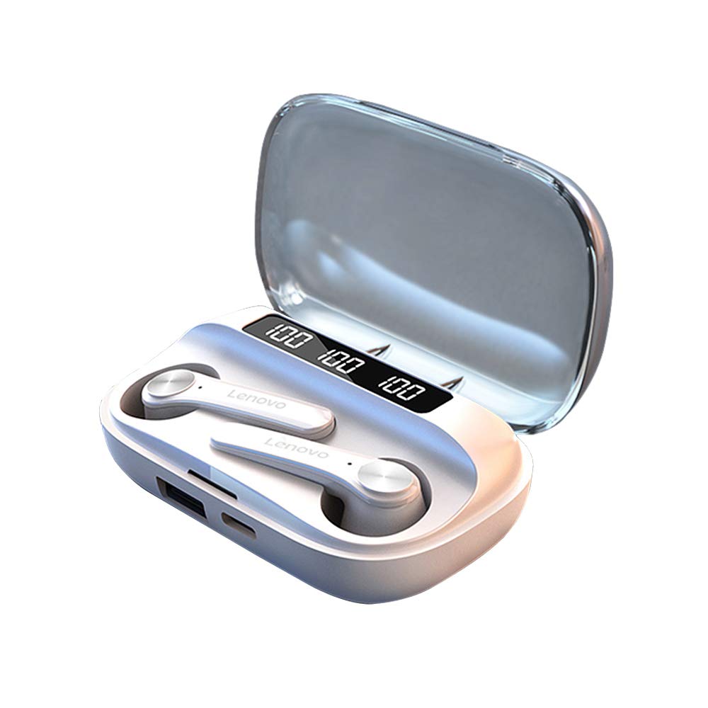 LENOVO QT81 True Wireless Bluetooth Headset (White) Amazon.in