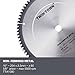 TWIN-TOWN 12-Inch 80-Tooth ATB Fine Finish Wood Cutting Circular Saw Blade, 1 Inch Arbor, Compatible with Table and Miter Saws, Premium Quality Woodworking Saw Blade