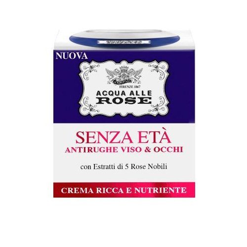 Roberts: "Senza EtÃ " Rich and Nourishing Anti-wrinkle Face and Eyes Cream, "Acqua alle rose" Line 50ml 1.69fl.oz [ Italian Import ]
