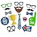 Fathers Day Photo Booth Props | Fathers Day Party Decorations | Dad Birthday Party Supplies | Best Dad Ever Sign Decor, 15pcs