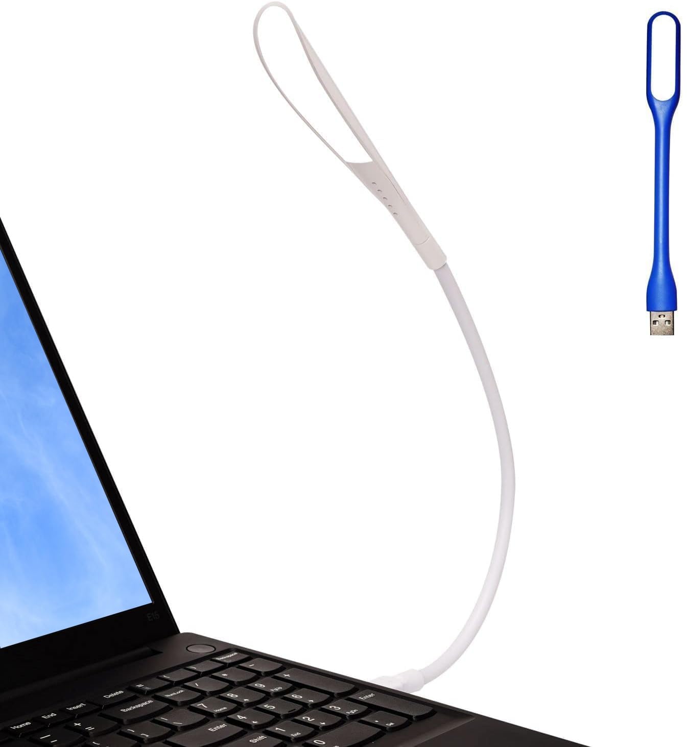 EBYPHAN Mini USB Light for Laptop, Flexible Keyboard Light, Dimmable Lamp(14-LED, 3-Class Adjustable Brightness, On/Off Touch Switch, White) — image 1