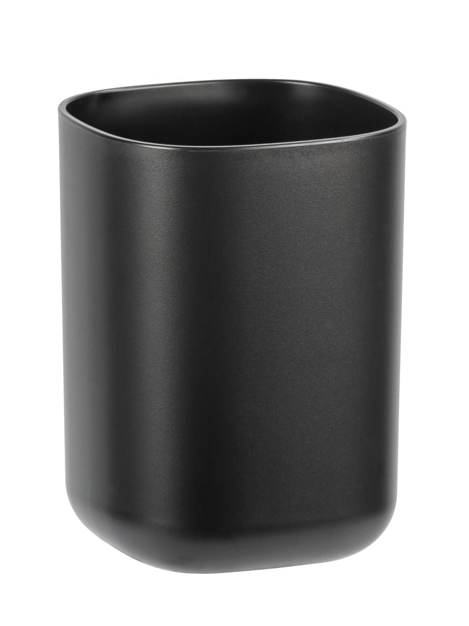WENKO Toothbrush Beaker, Black, Ø 7,7 x 10,5 cm