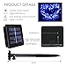 2 Pack Solar String Lights,33ft 100 LED Solar Fairy Lights 8 Modes Blue Copper Wire Lights Waterproof Outdoor String Lights for Garden Patio Gate Yard Party Wedding Xmas Tree