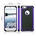 iPhone 6S Plus Case, ShuYo [Football Pattern Series] Apple iPhone 6S / 6 Plus Case 5.5 Inch Bumper Cover [Military Grade Drop Protection] for iPhone 6s Plus and iPhone 6 Plus 5.5 Inch Purple