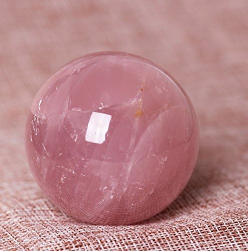 Large Pink Rose Quartz Sphere Shape Crystal from Madagascar200grams, 52mm #Q456A