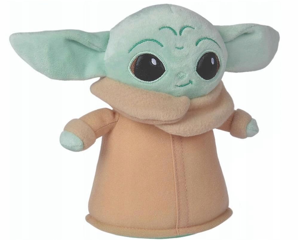 Simba 6315875804 Disney Mandalorian Grogu, 18 cm Plush Figure, The Child, Suitable from the First Months of Life