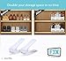 Fix Shoe Slots - Adjustable Shoe Organizer Space Saver Storage Rack Holder Double Shoe Rack, No Assembly Required (Snow White)