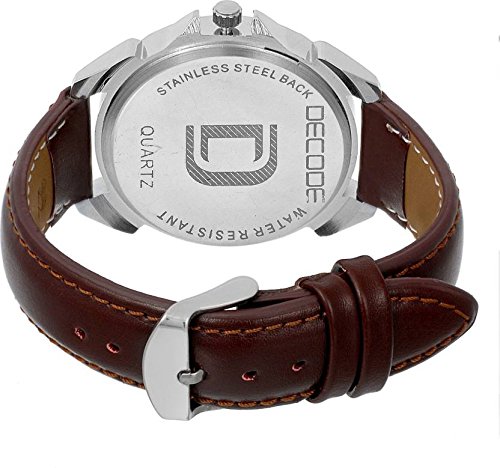 decode brown monster day and date analog watch - for men/boys