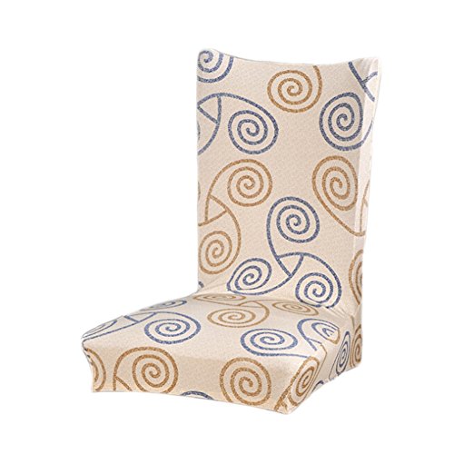 Stretch Removable Washable Short Dining Chair Protect Cover Slipcover (1, 10)