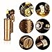 Wheel Kerosene Lighter,Trench Lighter Vintage Fine Copper Windproof Creative Personality Brass Lighter For Collection/Decorative/Gift/Present(Copper)thumb 3